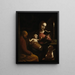 Sacra Famiglia con san Giovanni Battista - Luca Cambiaso — quadro incorniciato alla parete