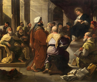 Il Cristo tra i dottori - Luca Giordano — vista dell’opera