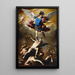 La Chute des anges rebelles - Luca Giordano — quadro incorniciato alla parete