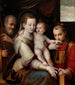 La Sainte Famille et saint Étienne - Luca Longhi — vista dell’opera