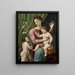 La Vierge à l'Enfant avec le petit saint Jean-Baptiste - Luca Penni — quadro incorniciato alla parete