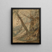 Un paesaggio boscoso con un sentiero che conduce a una casa - Lucas Achtschellinck — quadro incorniciato alla parete