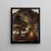 Paesaggio con Cristo - Lucas Achtschellinck — quadro incorniciato alla parete