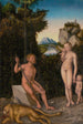 Un fauno e la sua famiglia con un leone ucciso - Lucas Cranach l'Ancien — vista dell’opera