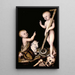 Adorazione del Bambino Gesù di San Giovanni Battista - Lucas Cranach il Vecchio — quadro incorniciato alla parete