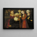 Ercole con Omfale - Lucas Cranach il Vecchio — quadro incorniciato alla parete
