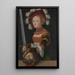 Judith con la testa di Oloferne - Lucas Cranach il Vecchio — quadro incorniciato alla parete