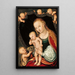 Vierge à l'Enfant avec il giovane San Giovanni Battista - Lucas Cranach l'Ancien — quadro incorniciato alla parete