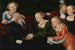 Vecchio uomo sedotto dalle cortigiane - Lucas Cranach l'Ancien — vista dell’opera