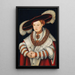 Ritratto di Madeleine de Saxe, moglie dell'Elettore Joachim II di Brandeburgo - Lucas Cranach il Vecchio — quadro incorniciato alla parete