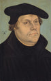 Ritratto di Martin Luther - Lucas Cranach l'Ancien — quadro incorniciato alla parete