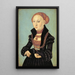Ritratto dell'elettrice Sibilla di Sassonia 1510-1569 - Lucas Cranach il Vecchio — quadro incorniciato alla parete