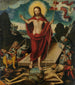La resurrezione di Cristo e il trionfo sulla morte e il diavolo - Lucas Cranach il Vecchio — vista dell’opera