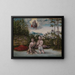 Il Battesimo di Cristo - Lucas Cranach il Vecchio — quadro incorniciato alla parete