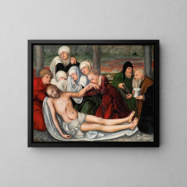 La Lamentation - Lucas Cranach l'Ancien — quadro incorniciato alla parete