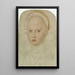 Ritratto della principessa Elisabetta di Sassonia - Lucas Cranach il Giovane — quadro incorniciato alla parete
