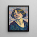 Autoritratto - Lucie Cousturier — quadro incorniciato alla parete