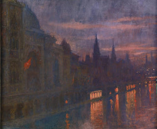 Lucien LvyDhurmer - View from Pont des Invalides Towards Pont de lAlma Exposition Universelle Paris 1900.webp
