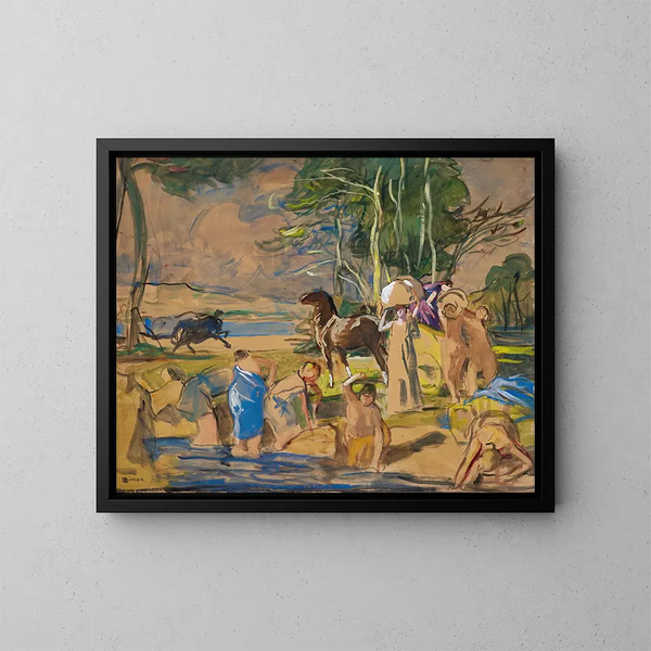 Studio per Nausicaa - Lucien Simon — quadro incorniciato alla parete