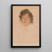 Portrait d'une femme - Lucien Wollès — quadro incorniciato alla parete