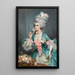 Une élégante dame avec des roses - Lucius Rossi — quadro incorniciato alla parete