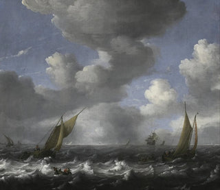marino e barche da pesca - Ludolf Bakhuizen — vista dell’opera