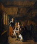 Cacciatori in una locanda - Ludolf de Jongh — vista dell’opera