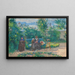 Nel giardino dell'Hermitage, Pontoise - Ludovic Piette — quadro incorniciato alla parete