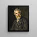 Il pittore Vilhelm Kyhn - Ludovica Thornam — quadro incorniciato alla parete