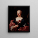 Ritratto di Faustine Bordoni - Ludovico Mazzanti — quadro incorniciato alla parete