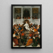 Gesù dodicenne che insegna nel Tempio - Ludovico Mazzolino — quadro incorniciato alla parete
