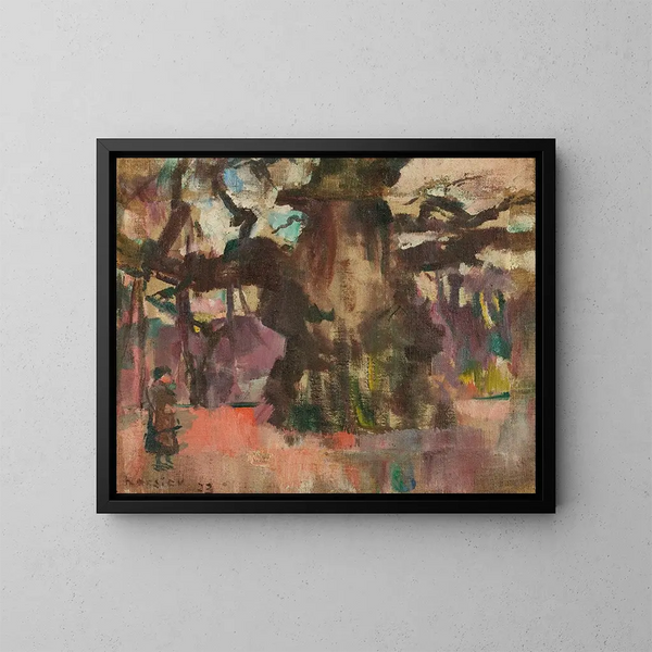 Il grande quercia - Ludvig Karsten — quadro incorniciato alla parete