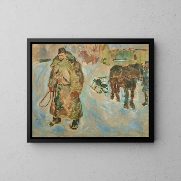 Il signore della terra Knut C Langgaard - Ludvig Karsten — quadro incorniciato alla parete