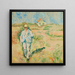 Uomo in bianco in un paesaggio di Skagen - Ludvig Karsten — quadro incorniciato alla parete