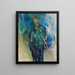 L'uomo in redingote presumibilmente l'artista Henrik Lund - Ludvig Karsten — quadro incorniciato alla parete