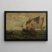 Trabaccolo - Ludwig Dill — quadro incorniciato alla parete