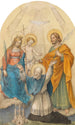 Clemens Maria Hofbauer et les saints - Ludwig Ferdinand Schnorr von Carolsfeld — vista dell’opera
