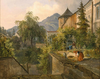 Un idillio di giardino - Ludwig Halauska — vista dell’opera