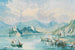 Vista dell'isola di Bled sul lago di Bled in Slovenia - Ludwig Halauska — vista dell’opera