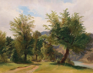 Paesaggio con fiume - Ludwig Halauska — vista dell’opera