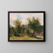 Paesaggio con fiume - Ludwig Halauska — quadro incorniciato alla parete