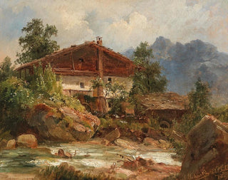 Paesaggio in Tirolo - Ludwig Halauska — vista dell’opera