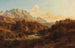 Motivo vicino a Niederdorf, Tirolo, con sullo sfondo le montagne del Wild Kaiser - Ludwig Halauska — vista dell’opera