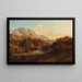 Motivo vicino a Niederdorf, Tirolo, con sullo sfondo le montagne del Wild Kaiser - Ludwig Halauska — quadro incorniciato alla parete