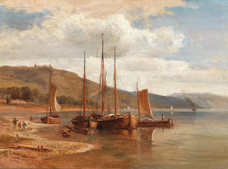 Ludwig Halauska - Rheinufer bei Lorch.webp