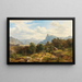 Vista delle Alpi da Maienfeld nei Grigioni verso il Liechtenstein - Ludwig Halauska — quadro incorniciato alla parete