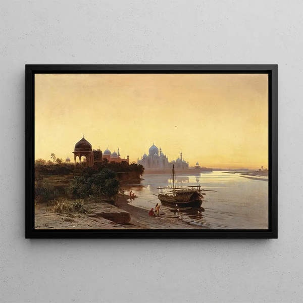 Ludwig Hans Fischer - India Taj Mahal at Dusk.webp