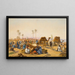 Il mercato di strada - Ludwig Hans Fischer — quadro incorniciato alla parete