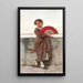 Jeune Vénitienne avec un éventail - Ludwig Johann Passini — quadro incorniciato alla parete