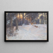 Bois d'hiver - Ludwig Julius Christian Dettmann — quadro incorniciato alla parete